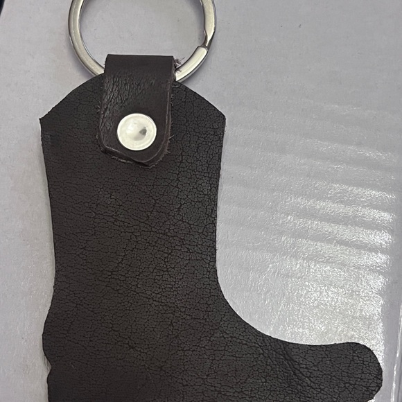 Cowhide Boot Keyring - Picture 3 of 3